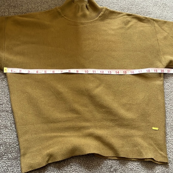 Scotch & Soda Cowl Neck Cotton Chartreuse Sweater Size S - Picture 6 of 10